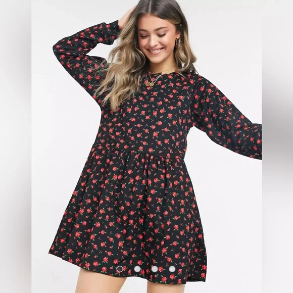 ASOS | Dresses | Asos Long Sleeve Floral Dress | Poshmark